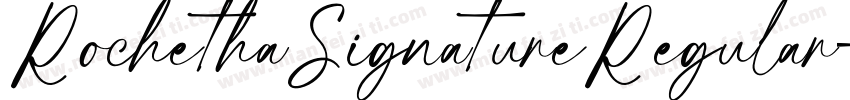RochethaSignatureRegular字体转换