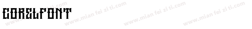 CorelFont字体转换