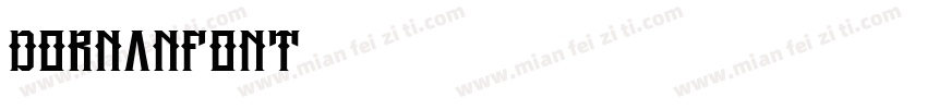 DornanFont字体转换