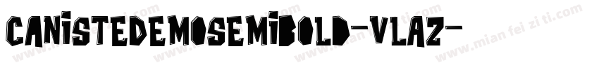 CanisteDemoSemibold-vLAZ字体转换