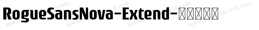 RogueSansNova-Extend字体转换