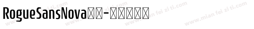 RogueSansNova下载字体转换