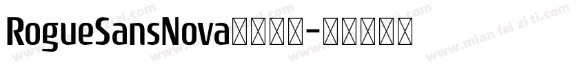 RogueSansNova字体查找字体转换