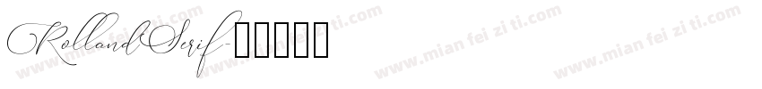 RollandSerif字体转换