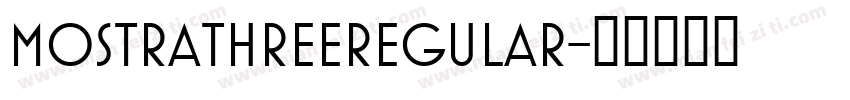 MostraThreeRegular字体转换