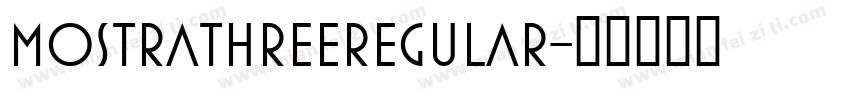 MostraThreeRegular字体转换
