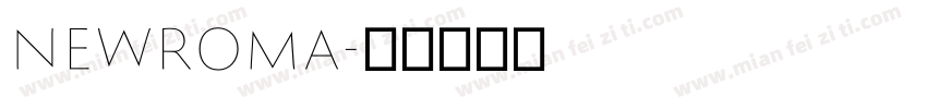NewRoma字体转换