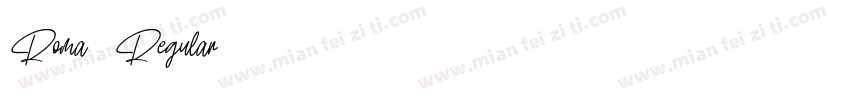 Roma-Regular字体转换