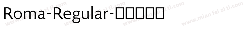Roma-Regular字体转换