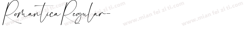 RomanticaRegular字体转换