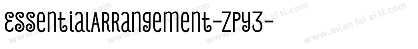 EssentialArrangement-ZPy3字体转换