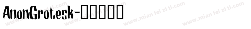 AnonGrotesk字体转换
