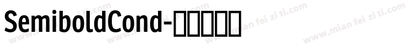 SemiboldCond字体转换