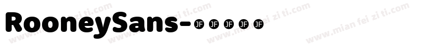 RooneySans字体转换