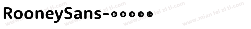 RooneySans字体转换
