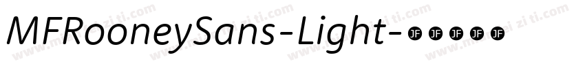 MFRooneySans-Light字体转换