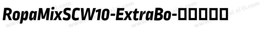 RopaMixSCW10-ExtraBo字体转换