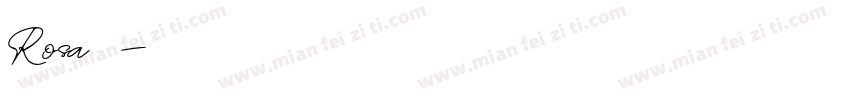 Rosa字体字体转换
