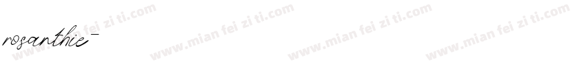 rosanthie字体转换