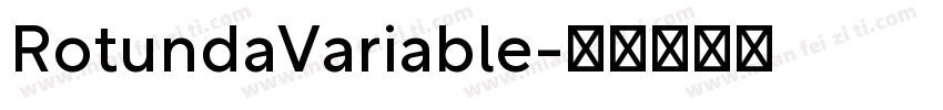 RotundaVariable字体转换