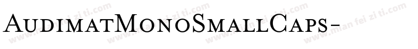 AudimatMonoSmallCaps字体转换