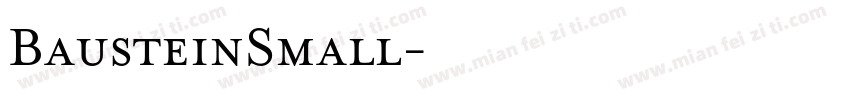 BausteinSmall字体转换