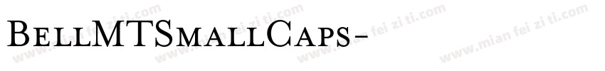 BellMTSmallCaps字体转换