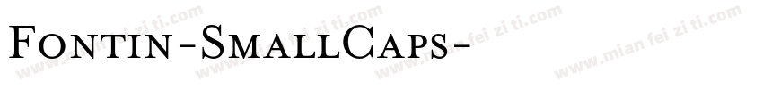 Fontin-SmallCaps字体转换