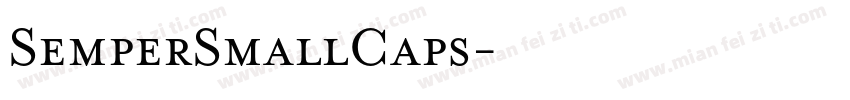 SemperSmallCaps字体转换