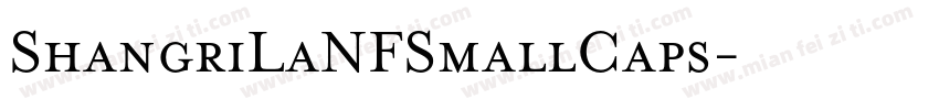 ShangriLaNFSmallCaps字体转换