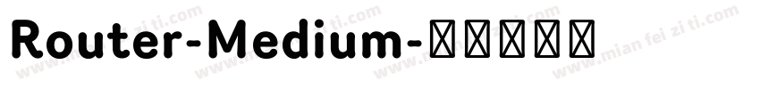 Router-Medium字体转换
