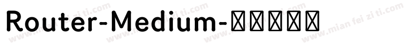 Router-Medium字体转换