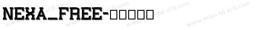 Nexa_Free字体转换
