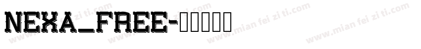 Nexa_Free字体转换