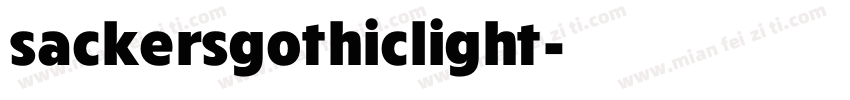 sackersgothiclight字体转换