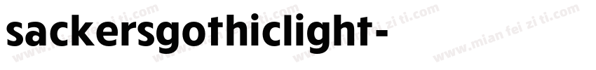 sackersgothiclight字体转换