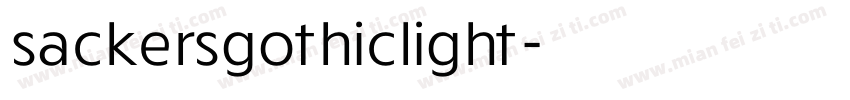 sackersgothiclight字体转换