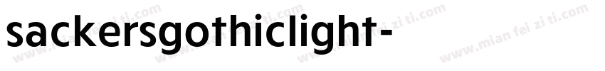 sackersgothiclight字体转换