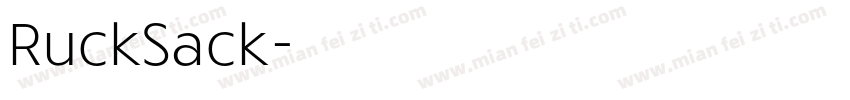 RuckSack字体转换