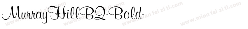 MurrayHillBQ-Bold字体转换