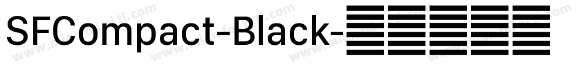 SFCompact-Black字体转换