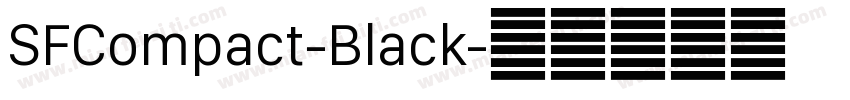 SFCompact-Black字体转换