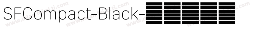 SFCompact-Black字体转换