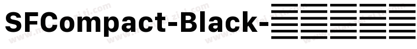 SFCompact-Black字体转换