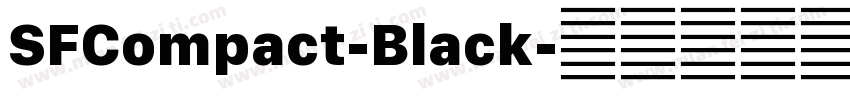 SFCompact-Black字体转换