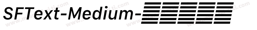 SFText-Medium字体转换