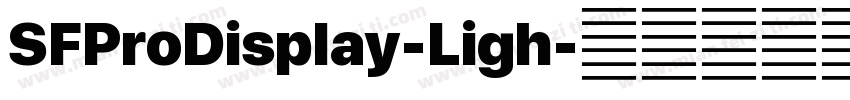 SFProDisplay-Ligh字体转换