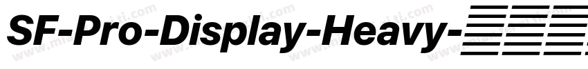 SF-Pro-Display-Heavy字体转换