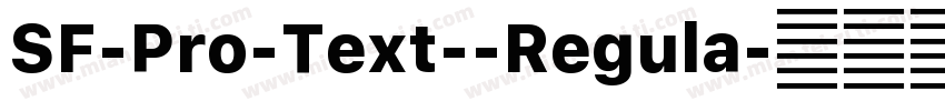 SF-Pro-Text--Regula字体转换