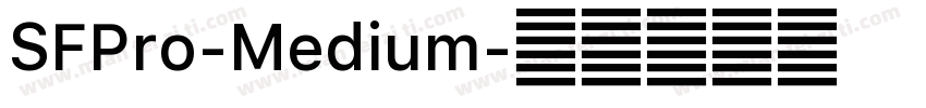 SFPro-Medium字体转换